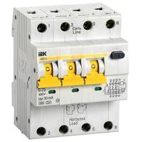 Дифавтомат 4Р 25А C 30мА 6кА АВДТ34 4мод IEK
