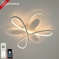 Светильник потолочный (люстра) свд 80Вт 3000-6500К 8000лм белый пульт диммер