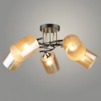 Светильник потолочный (люстра) 5*40Вт Е27 коричневый/золото
