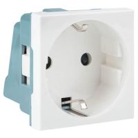 С-лайн белый розетка кабель-канал 1-мест заземление IP20 2мод EKF