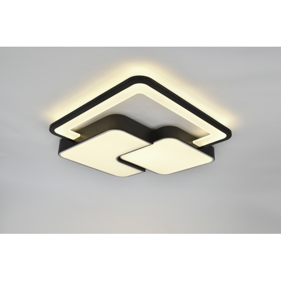 Светильник потолочный (люстра) свд 105Вт 3000К-6000К 5166лм белый/черный пульт диммер 