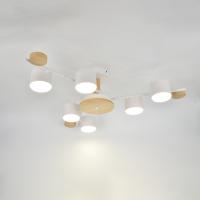 Светильник потолочный (люстра) 6*15Вт GX53 белый/дерево 