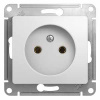 Глосса белый розетка скрытая 1-мест IP20 