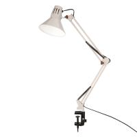 Светильник настольный 60Вт E27 слоновая кость струбцина Rexant 