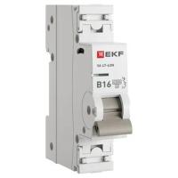 Автомат 1Р 16А B 4,5кА ВА47-63N EKF PROxima