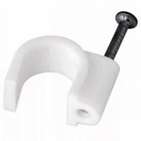 Скоба круглая 7мм пластик  Rexant 50шт