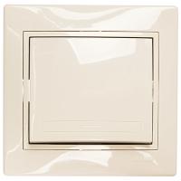 Мира выключатель скрытая бежевый 1кл 10А IP20 