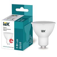 Лампа свд 220В GU10 5Вт 4000К 450лм PAR16 матовая IEK 