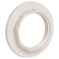 Кольцо для патрона E14 пластик белый IEK 