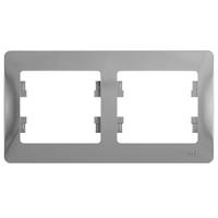 Глосса алюминий рамка 2-ая горизонтально 