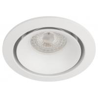 Светильник точечный GU5.3 круг белый встраиваемый 