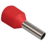 Наконечник-гильза 1,0-10 изолированный красный Е1012 IEK 100шт