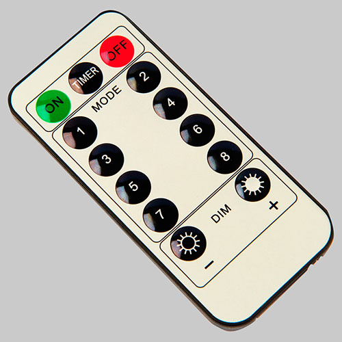 Гирлянда нить 50м теплый белый 500свд IP44 прозрачный провод "Роса" с д/у