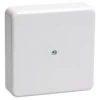 Коробка клеммная 75*75*20 квадрат белый IP20