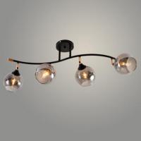 Светильник потолочный (люстра) 4*60Вт Е27 черный/золото