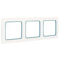 Стокгольм белый/синий рамка 3-ая универсально 