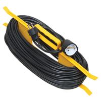 Удлинитель 1-мест 50м ПВС 3*1 черный рамка IP20 IEK аналог 988355