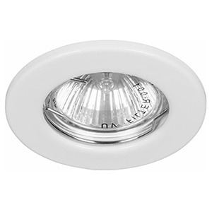 Светильник точечный GU5.3 круг белый встраиваемый 