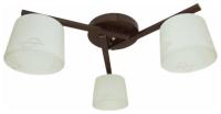 Светильник потолочный (люстра) 3*60Вт E27 коричневый/золото 