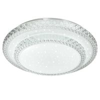 Светильник настенно-потолочный свд 48Вт 3200-6200К 3450лм круг хром пульт ДУ Floors