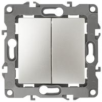 ЭРА12 перламутр выключатель 2кл скрытая 10А IP20 