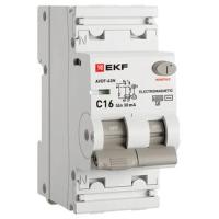 Дифавтомат 2Р 16А C тип AC 30мА 6кА 2мод АВДТ-63N EKF PROxima