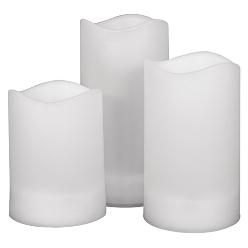 Светильник газонный свд на солнечной батарее 150мм IP44 "Свеча" 3шт.тепл.бел