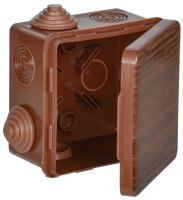 Коробка 80*80*50 квадрат дуб IP54  IEK