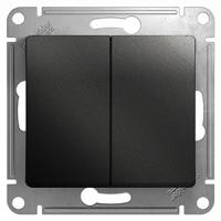 Глосса антрацит выключатель 2кл скрытая 10А IP20 