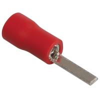 Наконечник штырь плоский 0,5-1,5мм2 4мм изолированный красный НпИш IEK 100шт