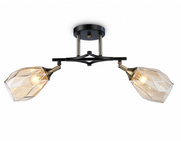 Светильник потолочный (люстра) 2*40Вт Е27 черный/бронза