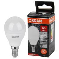 Лампа шар свд Е14 10Вт 4000К 800лм P45 матовый Osram LED Value black