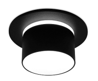 Светильник точечный G5.3 круг черный встраиваемый TECHNO SPOT