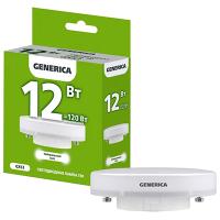 Лампа свд 220В GX53 12Вт 4000К 1200лм таблетка матовая GENERICA (IEK)