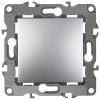 ЭРА12 алюминий переключатель 1кл скрытая 10А IP20 