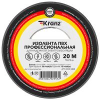 Изолента ПВХ 19мм*20м серый Kranz