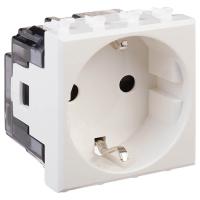 Аванти белое облако розетка кабель-канал 1-мест заземление IP20 2мод