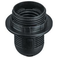 Патрон подвесной E27 пластик с кольцом черный Navigator 