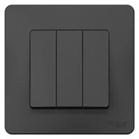 Бланка выключатель скрытая антрацит 3кл 10А IP20 