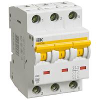 Автомат 3Р 6А D 6кА ВА47-60 IEK