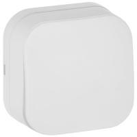 Глори белый выключатель 1кл открытая 10А IP20 