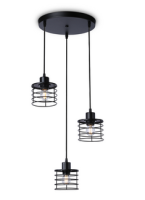 Светильник подвесной (люстра) 3*40Вт Е27 черный