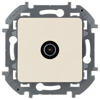 Инспириа слоновая кость розетка TV проходная скрытая 1-ая 14 дБ,  5-862 МГц