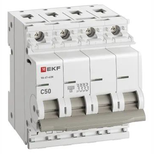 Автомат 4Р 50А C 4,5кА ВА47-63N EKF PROxima