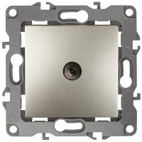 ЭРА12 шампань розетка TV оконечная скрытая 1-ая 