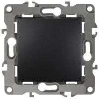 ЭРА12 антрацит выключатель 1кл скрытая 10А IP20 