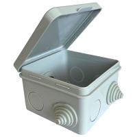 Коробка 80*80*50 квадрат серый IP55 PlexUp