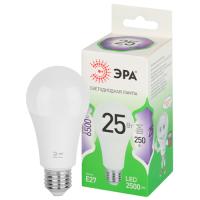 Лампа свд 220В Е27 25Вт 6500К 2500лм стандарт A60 матовая ЭРА Green Line