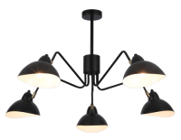 Светильник подвесной (люстра) 5*40Вт Е14 черный дизайн