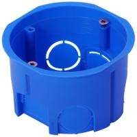 Коробка 68*45 круг бетон IP20 синяя PlexUp